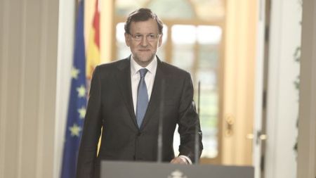 Rajoy entra en escena. Foto: Eldiario.es