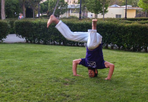 Héctor Martínez, capoeirista